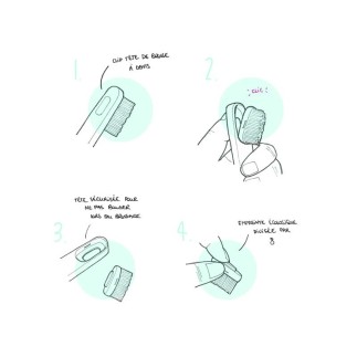 Brosse à dents rechargeable en bio plastique | Flow - La savonnerie