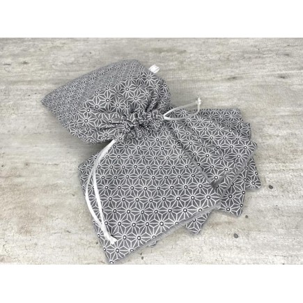 pochon + Lingettes lavables XXL| Flow - La savonnerie