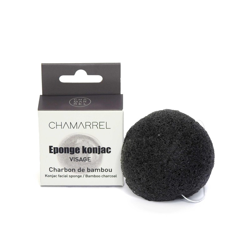 Éponge Konjac Visage - charbon Éponge Konjac Visage - charbon