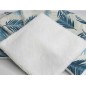 Pochon + 5 lingettes feuillage bleu Pochon + 5 lingettes feuillage bleu