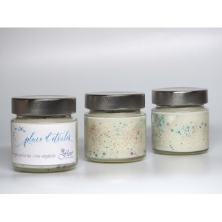 Bougie artisanale "Pluie d'étoiles" végétale  - Parfum de Grasse