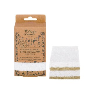 Eponge à vaisselle écologique en viscose et sisal
