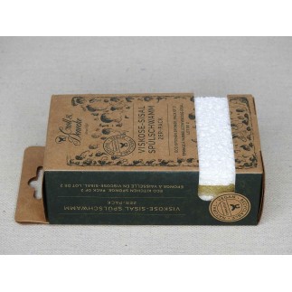 Eponge à vaisselle écologique en viscose et sisal