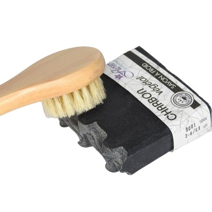 Brosse visage, soies naturelles