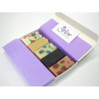 Coffret découverte 5 savons saponifiés à froid| Flow - La savonnerie