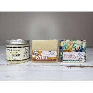 Coffret savon saponifié à froid ety baume | Flow - La savonnerie