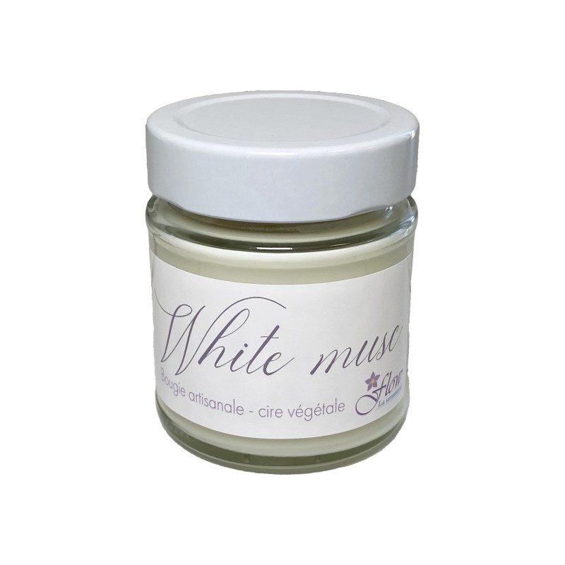 "White musc" Bougie artisanale "White musc" Bougie artisanale