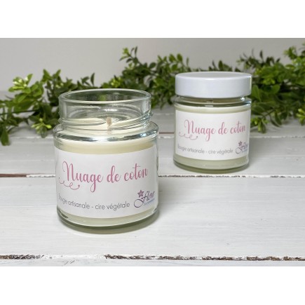 "Nuage de coton" Bougie artisanale