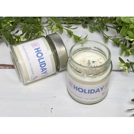"Holiday" Bougie artisanale 95g