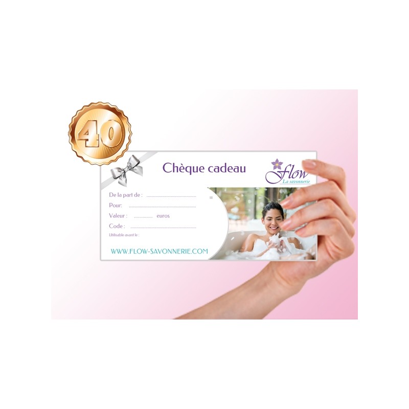Chèque Cadeau 40 euros Chèque Cadeau 40 euros